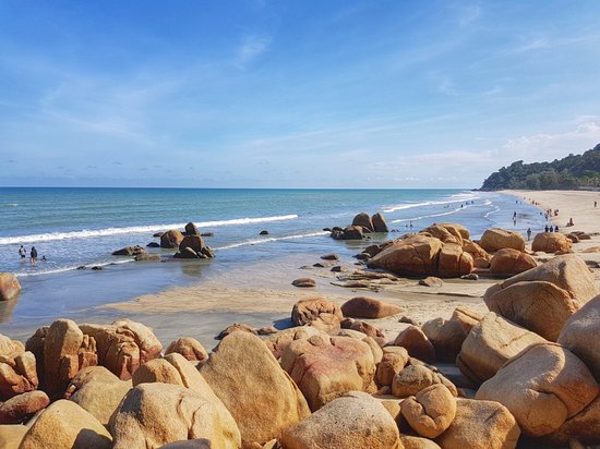 يمكنك الاسترخاء واللعب على الرمال البيضاء في واحد من أهم شواطئ ماليزيا وهو شاطئ تيلوك شيمبيدك، والذي يُعتبر من شواطئ باهانج المتميزة، فهو عبارة عن خليج مغلق، ومكان جيد للتمدد أو للتنزه على طول الشاطئ، أو لممارسة الأنشطة الرياضات المائية مثل السباحة والتزلج على الماء، وركوب الأمواج والغطس، كما أنه توجد غابة شاهقة الارتفاع تحيط بالشاطئ، مما يفسح المجال لوجود مجموعة من الصخور الصغيرة في كلا الطرفين.  شاطئ تيلوك شيمبيدك من الشواطئ الرئيسية التي يذهب إليها السكان المحليون خلال عطلات نهاية الأسبوع، للاسترخاء ولقضاء وقت الفراغ مع أفراد العائلة، لذلك يفضل الابتعاد عن الاجازات الرسمية للابتعاد عن الزحام. يمكنك تناول وجبة خفيفة في أحد المطاعم أو المقاهي المتنوعة التي تخدم الشاطئ، ولكن احذر من القرود المقيمة هناك.