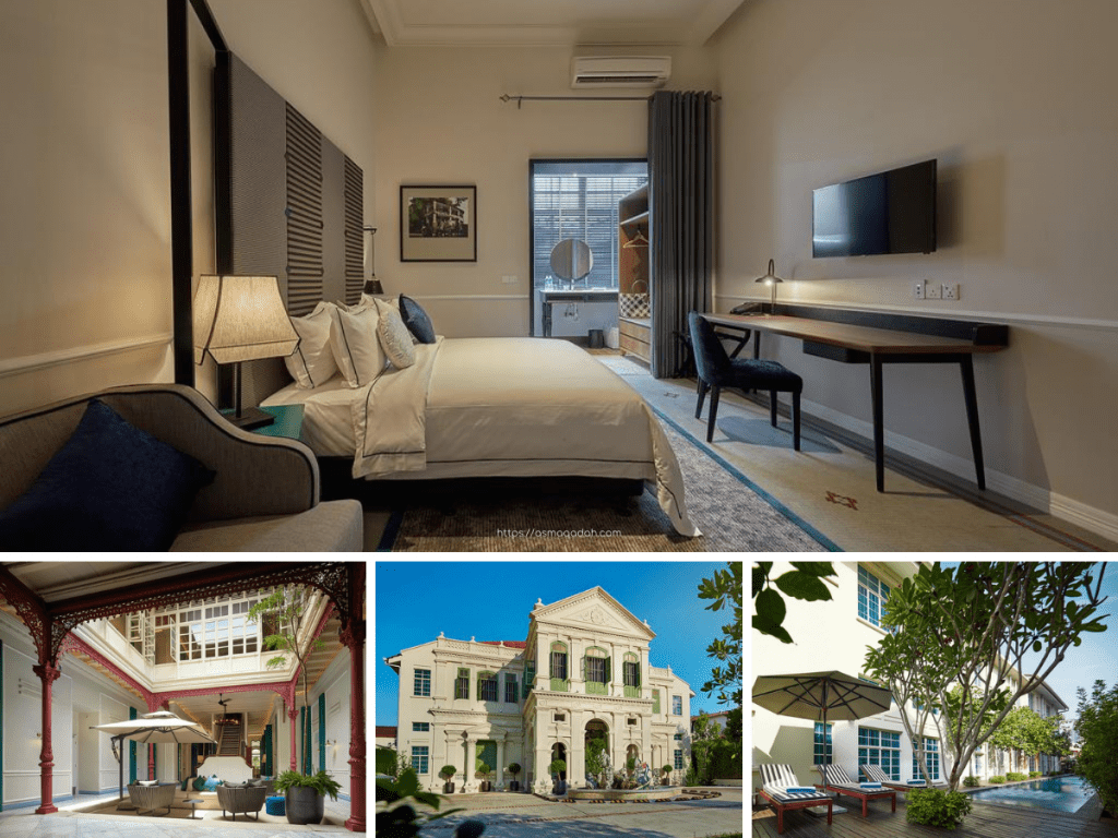 بني هذا الفندق في الأصل ليكون قصراً استعمارياً، تم تجديده كفندق بوتيكي وبديكورات عصرية. ثم تمت تسميته بفندق إديسون جورج تاون (Edison George Town). اختير أثاث الفندق بعناية، حيث تم تأثيث وتزيين الغرف المكيفة بمفروشات عصرية، وتحتوي على تلفزيون بشاشة مسطحة وأريكة. كما تتوفر الوجبات الخفيفة طوال اليوم والمشروبات غير الكحولية في الغرفة، ويشتمل الحمام الداخلي على مرافق استحمام ممتازة. فيما يضم الفندق البوتيكي منطقة مشتركة أنيقة، وساحة مشرقة ومسبحاً، والعديد من الخدمات العصرية الأخرى. وتقدّم وجبة إفطار كونتيننتال يومياً في مطعم The Lounge، والتي تقدم وجبات خفيفة ومشروبات مجانية طوال اليوم أيضاً. وإن كنت تبحث عن مذاقات أخرى؛ فيمكنك تناول وجبات في المطاعم القريبة، على مقربة دقيقتين سيراً على الأقدام.  يمكنك الاسترخاء على كراسي التشمس بجانب المسبح، أو البقاء تحت الظل في الكابانات. ويسعد الموظفون الودودون في مكتب الاستقبال الذي يعمل على مدار الساعة بإعطائك النصائح حول الأشياء التي يمكنك القيام بها في جميع أنحاء المنطقة. تتوفر خدمة تأجير الدراجات والنقل من وإلى المطار عند الطلب ومقابل تكلفة إضافية. كما يمكنك زيارة المناطق السياحية المحيطة بالفندق، حيث يقع الحي الصيني على بعد ٤٥٠ متراً، والحي الهندي على بعد ٩٠٠ متراً فقط.