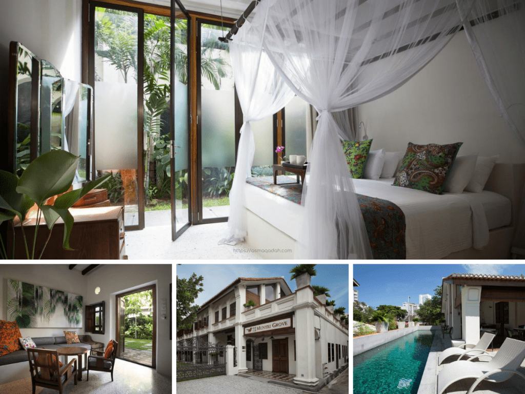 لا يمكنك زيارة جورج تاون أو جزيرة بينانغ دون السكن في فندق سيفين تيراسيز (Seven Terraces) الفخم. لا تزيد غرفه عن ١٦ أجنحة فقط، والذي يضمن فخامته والاهتمام بكل التفاصيل الصغيرة فيه. والذي حاز -والقائمين عليه- جوائز دولية عديدة منها جائزة كريستوفر أونغ، الفائزون بجائزة اليونسكو للتميز لعام 2007 لحفظ التراث والمرشحين المنتظمين لقائمة Conde Naste Hot List. تحتوي الغرف الفسيحة والمكيفة على شرفة، وخدمات فندقية راقية، وحمامات كبيرة. لقد حولوا صفاً كبيراً من سبعة تيراسات أنجلو صينية في القرن التاسع عشر، في إحدى أرقى شوارع جزيرة بينانج وأكثرها تراثاً، إلى ملاذ رومانسي وجميل وخالد.  موقعه المثالي في قلب موقع التراث العالمي، بجوار معبد آلهة الرحة الذي بني في عام ١٨١٠م، وعلى بعد دقائق قليلة سيراِ على الأقدام من جميع المناطق السياحية الرئيسيةإنها تجسد وتحتفل بنجاح بروح هذه المدينة ذات التراث العالمي وثقافتها الفريدة من نوعها، لاسيما عرق بيراناكان وثقافتهم. يمكنك من هنا زيارة العديد من المناطق السياحية وقصر بيراناكان الذي تحدثت عنه قبل قليل، ثم امشِ لخمس دقائق لتصل إلى معبد إلهة الرحمة (Goddess of Mercy). ثم امشِ ١٠ دقائق لتصل إلى قصر Cheong Fatt Tze، ومتحف جزيرة بينانغ، ومنزل العشيرة الصيني الكبير Khoo Kongsi. في المقابل؛ يبعد عن مطار بينانج الدولي مسافة ٣٠ دقيقة بالسيارة.