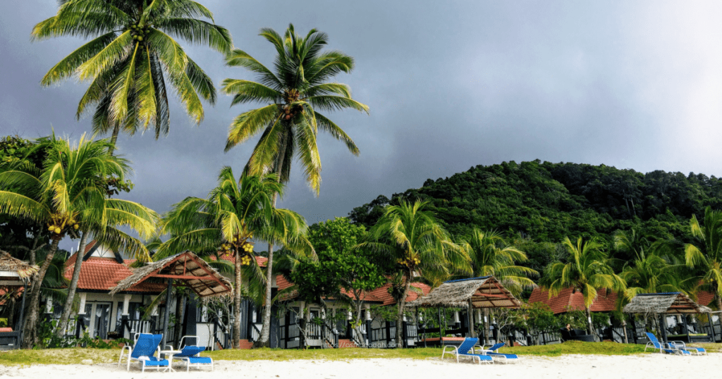 يمكن زيارة الجزيرة والإقامة فيها ما بين أبريل وأكتوبر، وإن كنت محظوظاً مع الطقس فربما حتى أوائل نوفمبر. تهب الرياح الموسمية الشمالية الشرقية من نوفمبر إلى مارس، وعادة ما تكون المنتجعات -باستثناء The Taaras Beach & Spa Resort– مغلقة خلال هذه الفترة. بسبب هذه الرياح الموسمية، يكون العالم تحت الماء أقل جمالاً، مما يفسد الرؤية بسبب التيارات القوية.  زيارتي الأخيرة لولاية ترينقانو، شرقي ماليزيا كانت في منتصف أكتوبر ٢٠٢٠. قضيت بعضاً منها في منتجع تيرابوري، بالقرب من مدينة كوالا ترينقانو، ثم ثلاثة ليالٍ في جزيرة ريدانغ. كان الهدف من ذلك قضاء بعض الوقت على الشاطئ طبعاً، والغوص قبل انتهاء الموسم. كانت الأجواء مناسبة لي للغاية، حيث الشمس ساطعة في النهار، والسحب الممطرة تلطّف الأجواء في الليل.